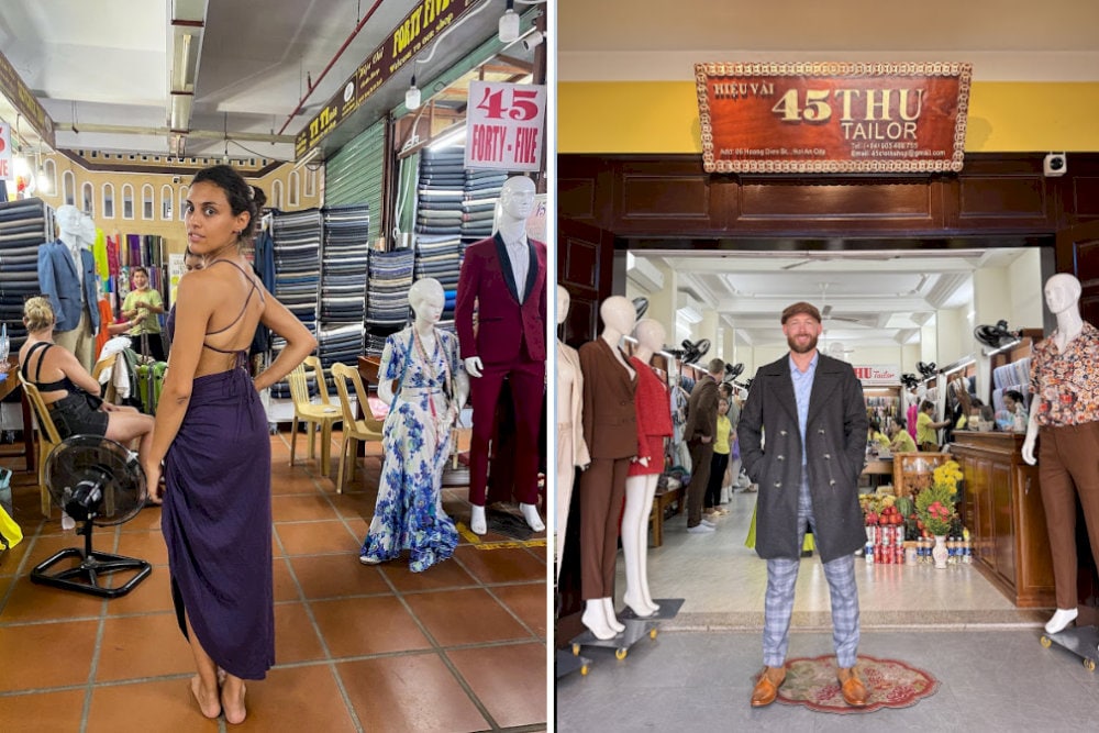 The tailors here ensure precise fits
